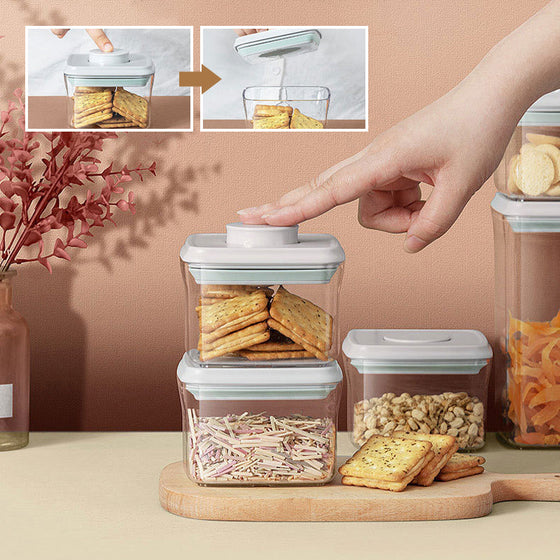 Lufttät stapelbar behållare