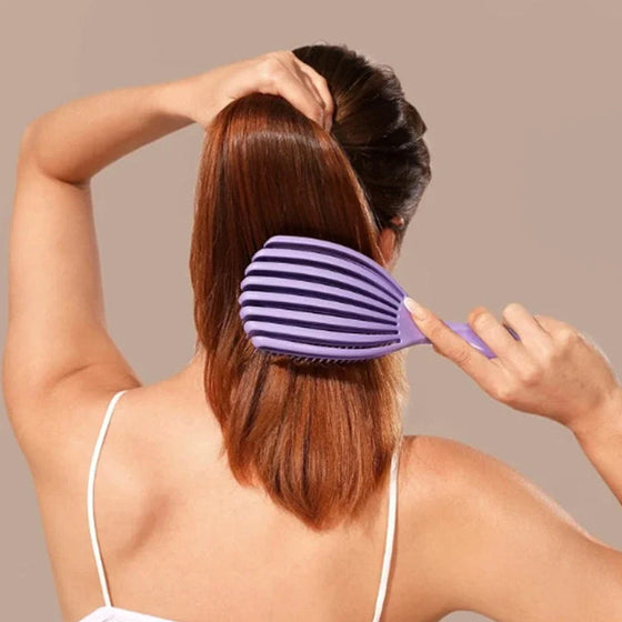 Ihålig fluffig kam för slätt hår