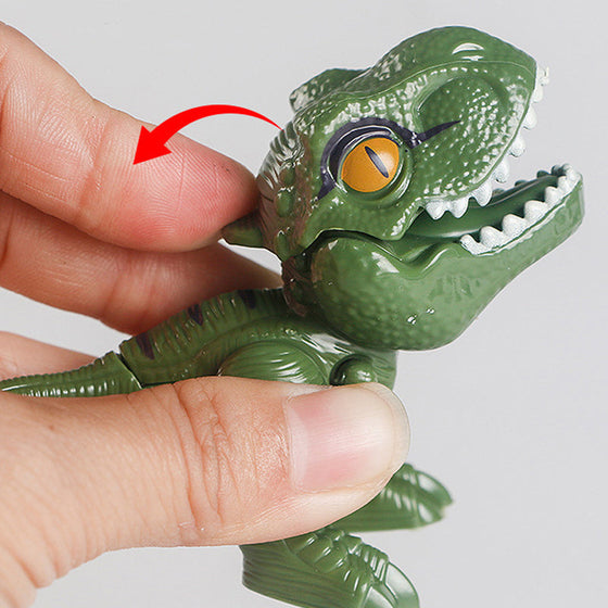 Fingerbitande dinosaurier actionfigurer