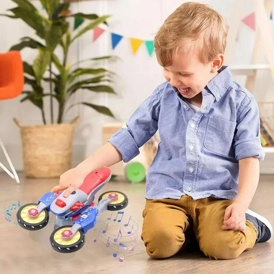 Nya elektriska motorcykeln med ljus och musik