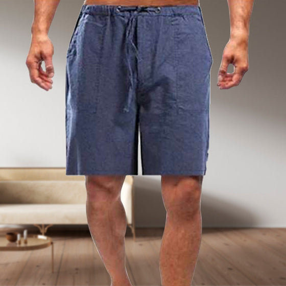 Casual shorts i linne för män