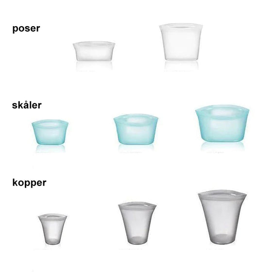 Återanvändbara matförvaringspåsar