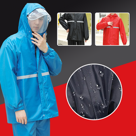 Vindtät Unisex Split Regnjacka