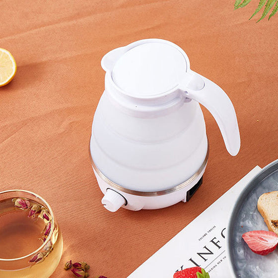 Justerbart temperaturfällbart elektriskt vattenkokare i silikon