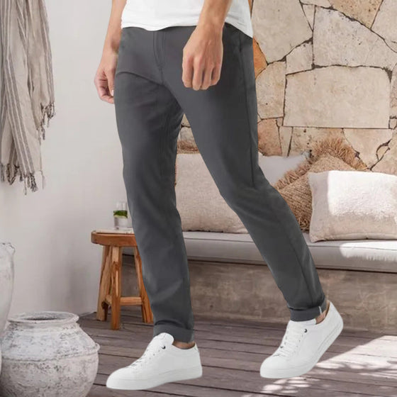 Herr elastiska fritidsbyxor