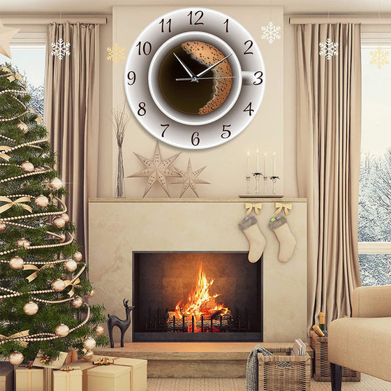 Kaffekopp Väggklocka