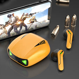 Vattentäta trådlösa hörlurar med ultralåg latens och brusreducerande stereoljud