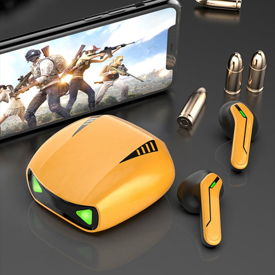 Vattentäta trådlösa hörlurar med ultralåg latens och brusreducerande stereoljud