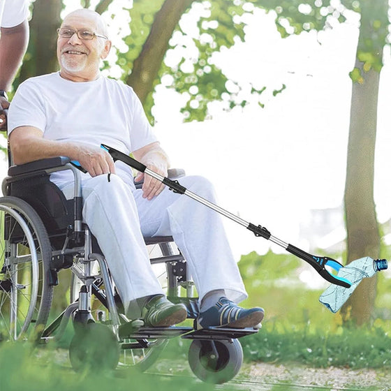 Hopfällbar gripklo med 360° vridbar klämma