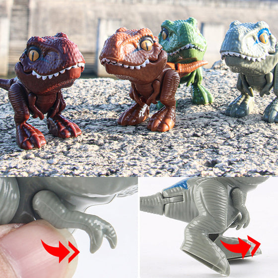 Fingerbitande dinosaurier actionfigurer