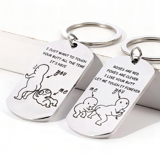 Jag gillar din rumpa Rolig Nyckelring