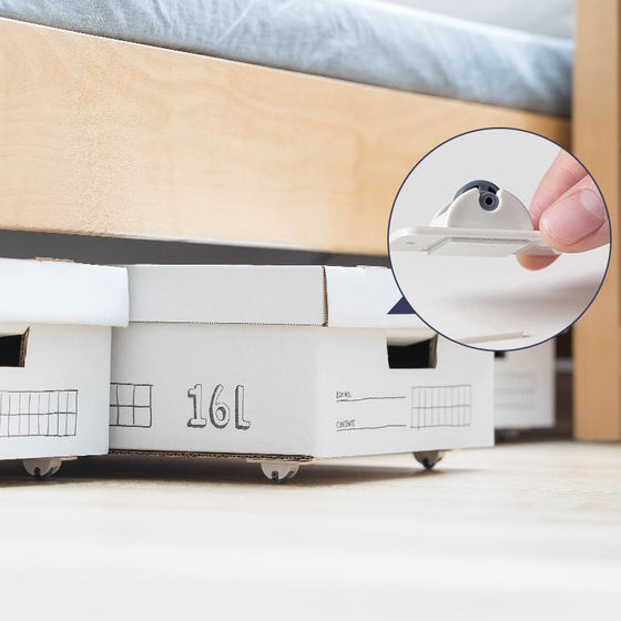 Adhesiv Liten Caster Set (4 st)