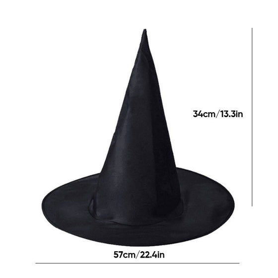 Hängande häxhatt som är en Halloween-festfavorit och ett kostymtillbehör