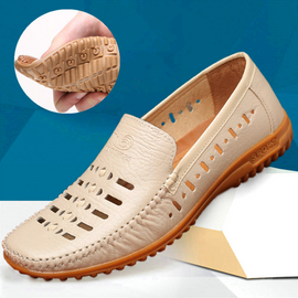 Andningsbara Läder Herrskor