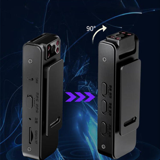 HD magnetisk kamera med ryggklämma