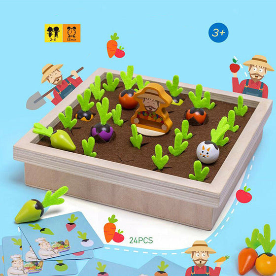 Minnesspel för grönsaker