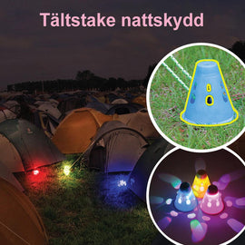 Tältlampor till tältpinnarna