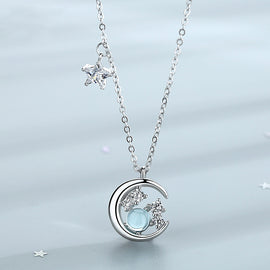 Halsband Med Stjärna och Måne