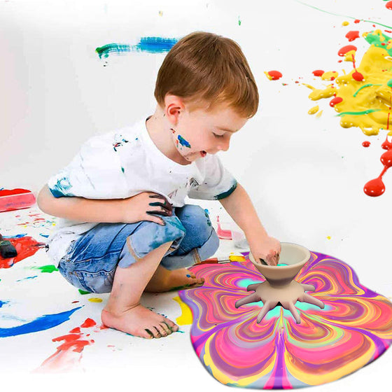 Koppform för utspilld färgkonst