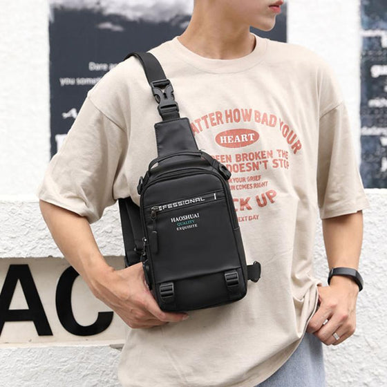 Multifunktionell vattentät ryggsäck med en axel