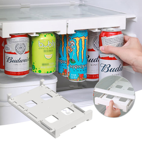 Hängande läskburk förvaringsställ för kyl