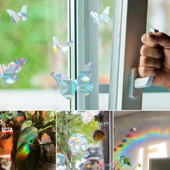 Färgglada glasklistermärken