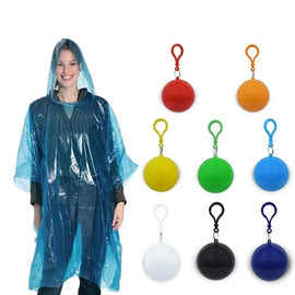 Regnponcho i förvaringsboll (5st)