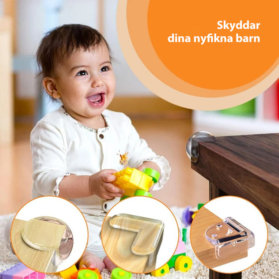 Genomskinliga hörnskydd