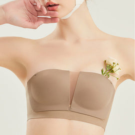 Anti-slip 3D lyftande och samlande sömlös bh