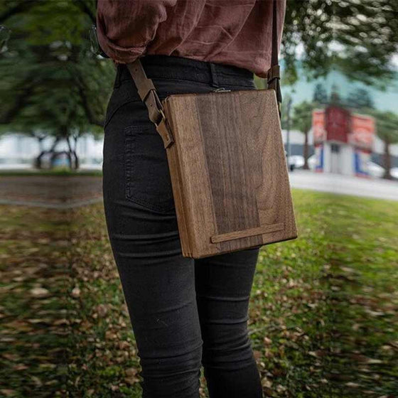 A5 Messenger box för författare i trä