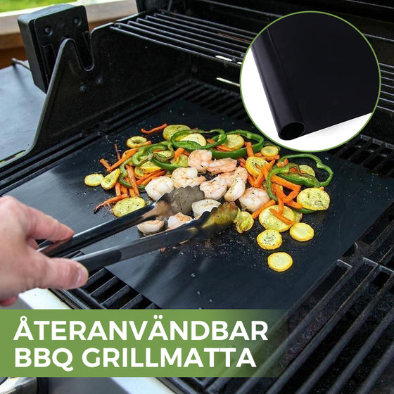 LYCKREA™ Non-Stick BBQ Grillmattor Med Skärlåda