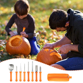 8 st Pumpa Carving Kit | Rostfritt Stål