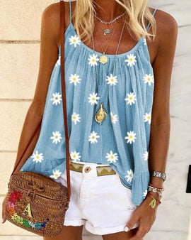 Blommönster Cami Top