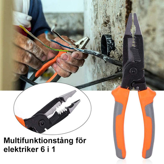 6 i 1 multifunktionell kabeltång