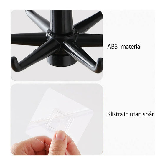 360 ° Roterande Fällbar krok