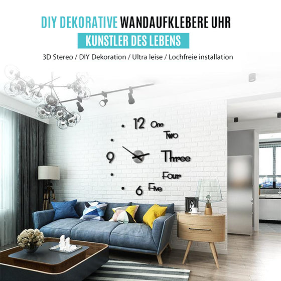 DIY dekorativ väggklocka