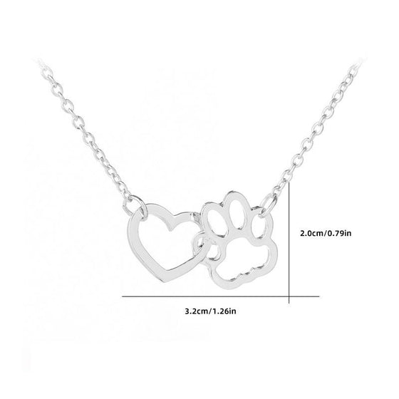 Hundtass halsband med hängsmycke