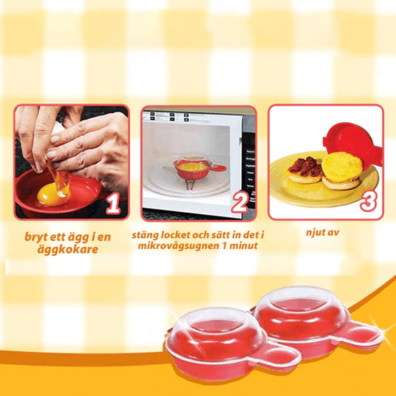 Äggwich äggkokare i mikrovågsugn
