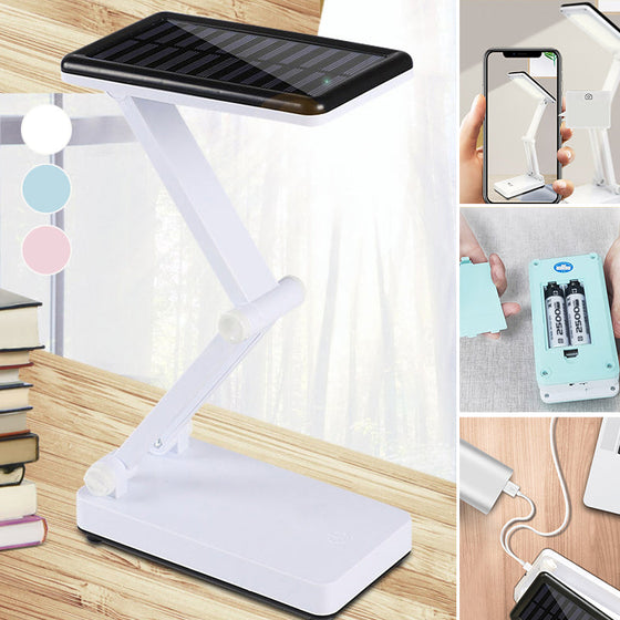 Solar USB-laddning Bordslampa med dubbla ändamål