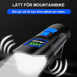 Cykelstrålkastare för att trampa på natten