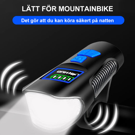 Cykelstrålkastare för att trampa på natten