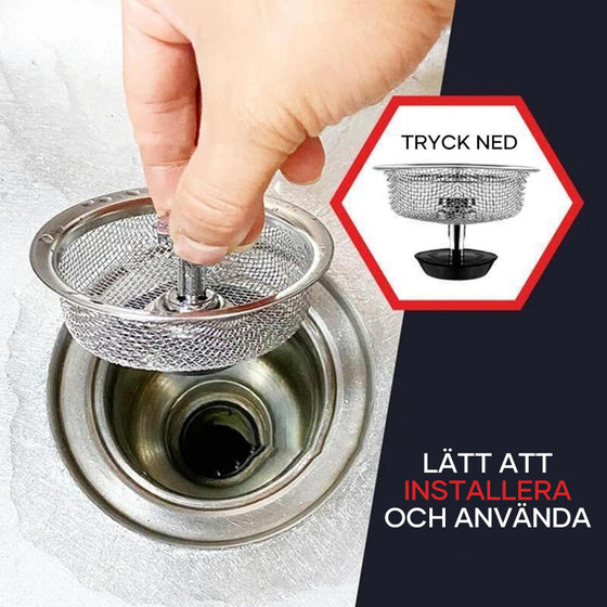 Diskbänk Ersättningsfilter  i Rostfritt stål