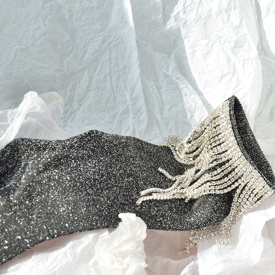 Damstrumpor med tofsar