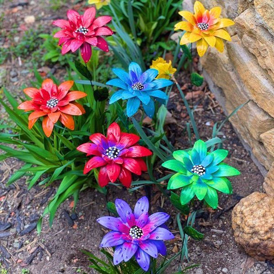 Trädgårdsdekoration Metallblommor