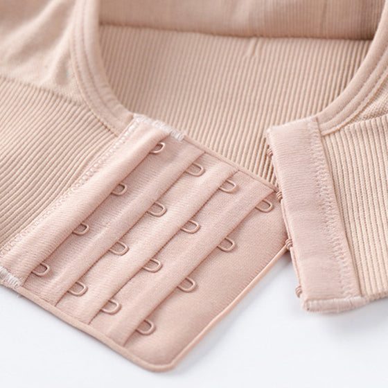 Push up trådlös sport-bh