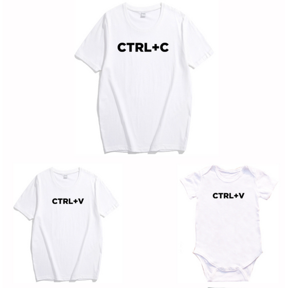 Matchande familjekläder | CTRL+C T-shirt & Body
