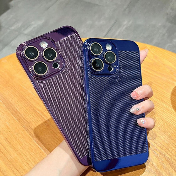 Elektropläterad värmeavledande mobilskal