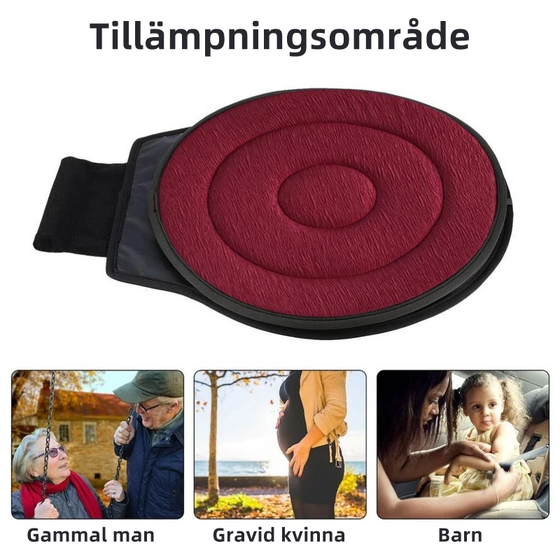 360 ° roterande sittdyna