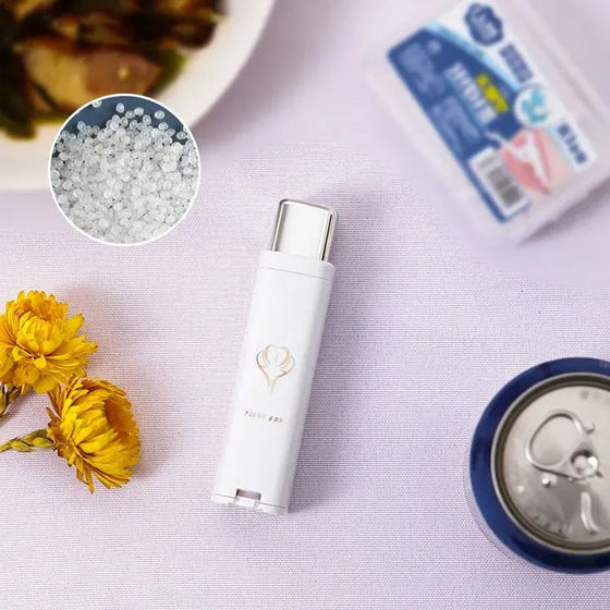 Bärbar tandtrådsdispenser