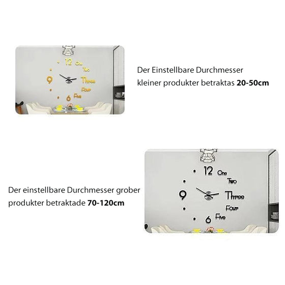 DIY dekorativ väggklocka